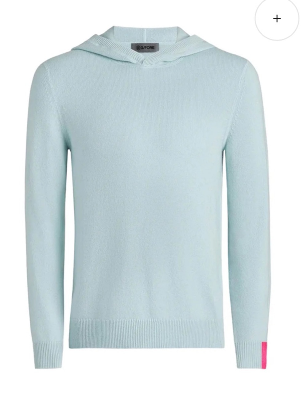 G/FORE Unisex Light Green 100% Washable Cashmere Hoodie Sweater Sz XS NWT